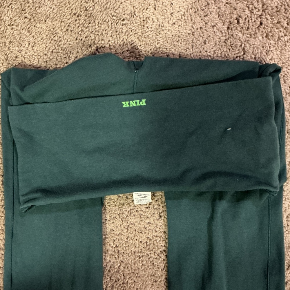 PINK Victoria's Secret Dark Green Leggings